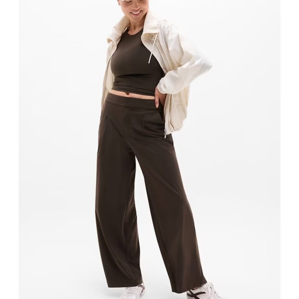 Athleta Pinnacle High Rise Trouser Color Truffle